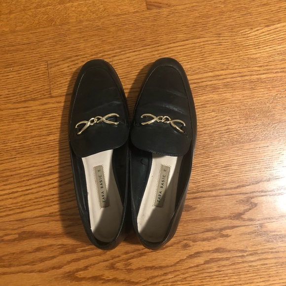Shoes - Zara Basic Collection Loafers chain